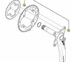 Shimano Vis De Plateau Pour FC-M785 -Vélo Boutique de vente Shimano Kettenblattschrauben FC M785 aussen Y1ML98010 c