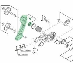 Shimano Guide-chaîne Extérieur Pour RD-M786 GS -Vélo Boutique de vente Shimano Kettenleitblech Aussen GS fur RD M786 Y5Y198080 a