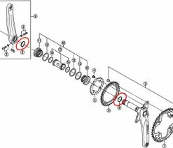 Shimano Joint Torique Pour Bras De Manivelle Universel -Vélo Boutique de vente Shimano O Riing universell 2