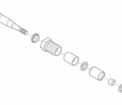 Shimano Axe De Pédale Complet Pour XTR PD-M9000/9020 Droite -Vélo Boutique de vente Shimano Pedalachse komplett fur XTR PD M9000 9020 rechts Y46X98050 c