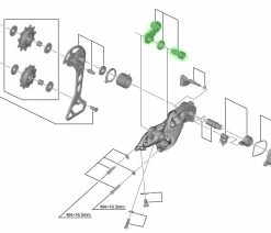 Shimano Unité D'axe Pour Support De Dérailleur RD-M7000-11 -Vélo Boutique de vente Shimano RD M7000 11 Achseinheit fur Schaltwerk Halter Y5YX98020 a