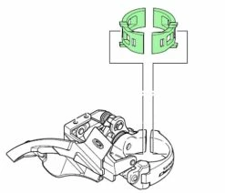 Shimano Douilles De Réduction 28,6mm Pour Collier De Dérailleur Avant -Vélo Boutique de vente Shimano Reduzierhulsen fur Umwerferschelle