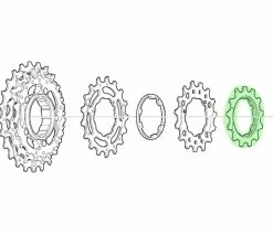 Shimano Pignon 13 Dents Pour CS-M771-10 BJ/BK -Vélo Boutique de vente Shimano Ritzel 13 Zahne fur CS M771 10 BJ BK Y1YR13010 b