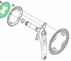 Shimano SLX Plateau 10 Vitesses Pour FC-M660/FC-M670 24 Dents 5 Shimano SLX Plateau 10 Vitesses Pour FC-M660/FC-M670 24 Dents -Vélo Boutique de vente Shimano SLX Kettenblatt FC M660 10 innen