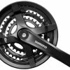 Shimano TOURNEY FC-TY501 Manivelle Carrée 6/7/8 Vitesses 48/38/28 -Vélo Boutique de vente Shimano TOURNEY FC TY501 Vierkant Kurbel 48 38 28 black EFCTY501C888CLB