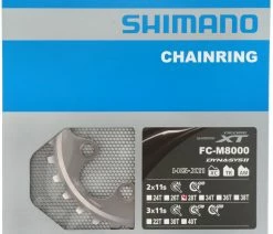 Shimano XT FC-M8000 Plateau 2 Vitesses 28 Dents (BD) 7 Shimano XT FC-M8000 Plateau 2 Vitesses 28 Dents (BD) -Vélo Boutique de vente Shimano XT 2 fach Kettenblatt FC M8000 28 Zahne BD Y1RL28000 b