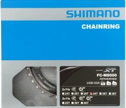 Shimano Plateau XT FC-M8000 2 Vitesses 34 Dents (BB) -Vélo Boutique de vente Shimano XT 2 fach Kettenblatt FC M8000 34 Zahne BB Y1RL98070 c