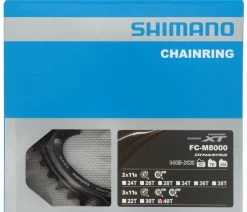Shimano XT Plateau 3 Vitesses Pour FC-M8000 40 Dents (BA) 9 Shimano XT Plateau 3 Vitesses Pour FC-M8000 40 Dents (BA) -Vélo Boutique de vente Shimano XT 3 fach Kettenblatt FC M8000 40 Zahne BA Y1RL98050 d