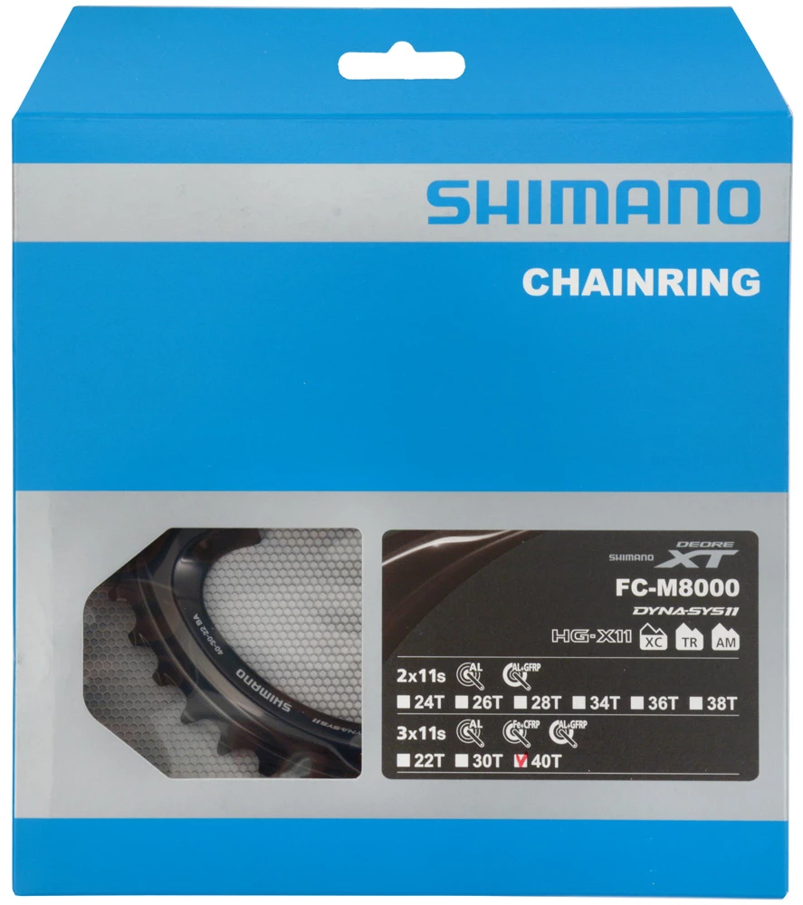 Shimano XT Plateau 3 Vitesses Pour FC-M8000 40 Dents (BA) 6 Shimano XT Plateau 3 Vitesses Pour FC-M8000 40 Dents (BA) – Image 4