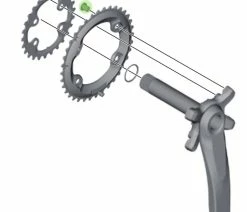 Shimano XT FC-M8000 Vis De Plateaux 2 Fois -Vélo Boutique de vente Shimano XT FC M8000 Kettenblattschrauben 2 fach Y1RL98060 b