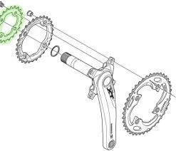 Shimano XT Plateau Pour FC-M780 24 Dents (AE) -Vélo Boutique de vente Shimano XT Kettenblatt FC M780 24 Zahne AE