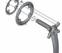 Shimano XT/SLX Vis De Plateau Intérieur -Vélo Boutique de vente Shimano XT SLX Kettenblattschrauben Innen Y1NV98040 c