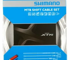 Shimano XTR OT-SP41 Jeu De Câbles De Dérailleur En Polymère -Vélo Boutique de vente Shimano XTR OT SP41 Polymer Schaltzugset weiss b