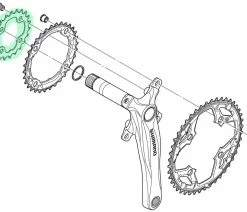 Shimano DEORE Plateau Pour FC-M590/591/532 22 Dents -Vélo Boutique de vente Shimano Y1J822000