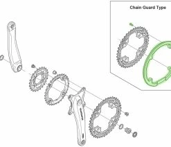 Shimano Anneau De Protection De Chaîne Avec Vis Pour FC-M522/FC-M552 -Vélo Boutique de vente Shimano Y1N098080