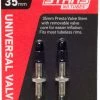 Stan's NoTubes Valve Tubeless Universelle 35mm (paire)