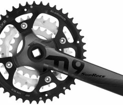 SUNRACE M9 9 Plateaux Manivelle Carrée 44/32/22 175mm