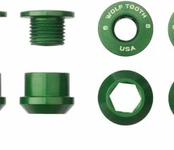 Wolf Tooth Components Vis De Plateaux 1 Fois (4 Pièces) -Vélo Boutique de vente Wolf Tooth Kettenblattschrauben fur 1 fach Kurbel 4CBCN06BLK 6
