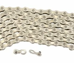 YBN Chaîne 11 Vitesses Pour Vélos électriques S11e S2 136 Maillons Argentés