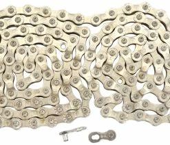 YBN Chaîne 8 Vitesses Pour Vélos électriques S8e S2 136 Maillons Argentés