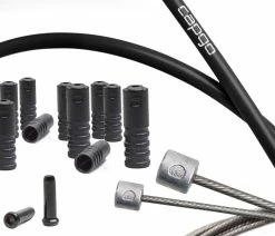CAPGO BL ECO Jeu De Câbles De Dérailleur Long Shimano/SRAM -Vélo Boutique de vente capgo BL Shimano SRAM Schaltzugset ECO lang CBSHSBK EL SH AMCS2