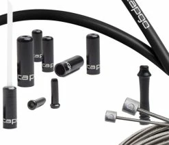 CAPGO OL Jeu De Câbles De Dérailleur Shimano/SRAM -Vélo Boutique de vente capgo OL Shimano SRAM Schaltzugset COSHSBK SH AMCS2