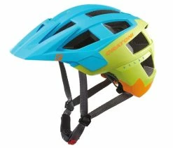 Casque VTT Cratoni Allset Bleu/Lime/Orange Mat