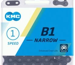 KMC Chaîne Singlespeed B1 Narrow -Vélo Boutique de vente groot BB1NB0112 B1 Narrow Black