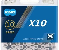 KMC Chaîne X10 10 Vitesses 9 KMC Chaîne X10 10 Vitesses -Vélo Boutique de vente groot BX10NB114 X10 Silver Black