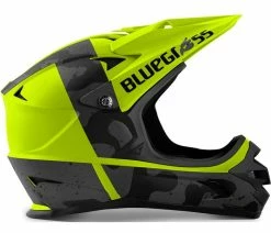 Casque Intégral Bluegrass Intox Noir / Jaune Fluo Mat -Vélo Boutique de vente intox fluo jaune black camo matt 2 700x700 2