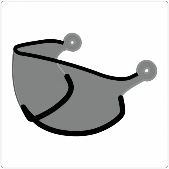 Visière Kask Urban Lifestyle Gris Clair 3 Visière Kask Urban Lifestyle Gris Clair