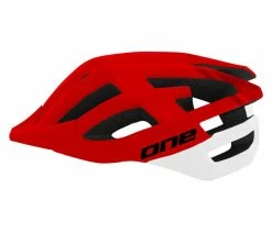 Casque One MTB Race Rouge/Blanc -Vélo Boutique de vente mtb race rouge blanc 4 700x700 2
