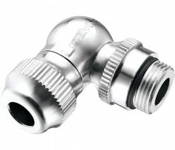 Raccord Coude Pompe à Main Lezyne Slip Chuck Aluminium Presta